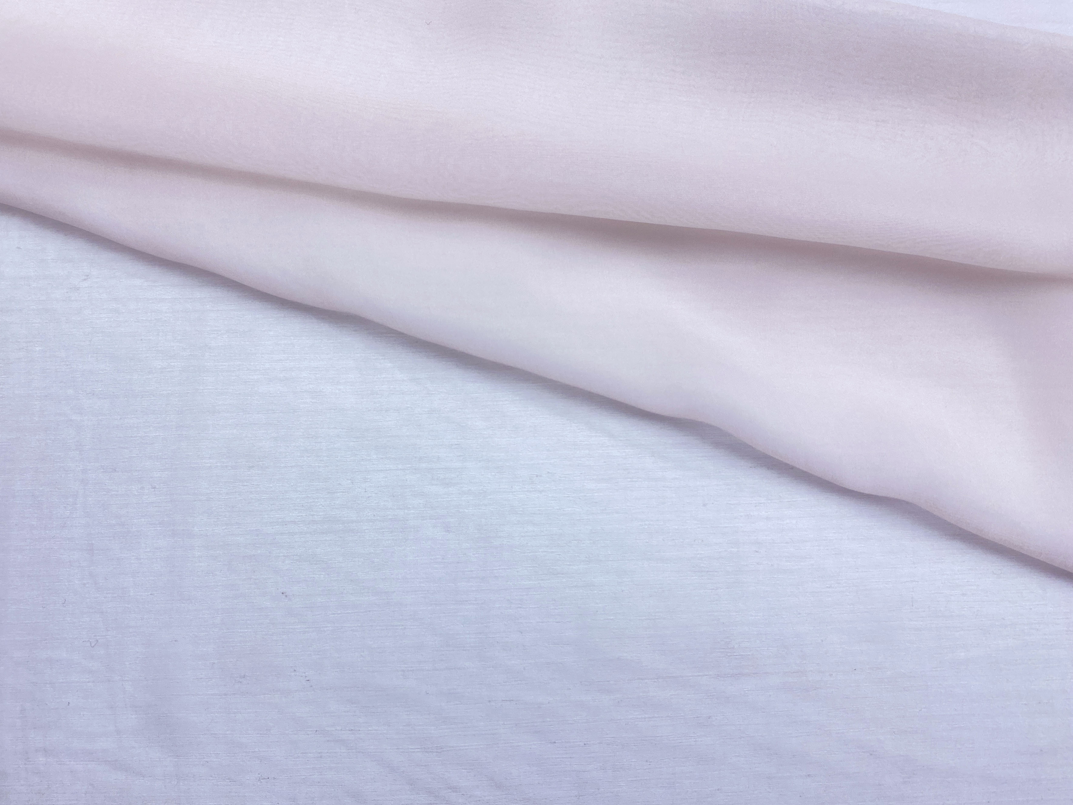 Ткань Шифон  бледно-розового цвета однотонная 24272 1