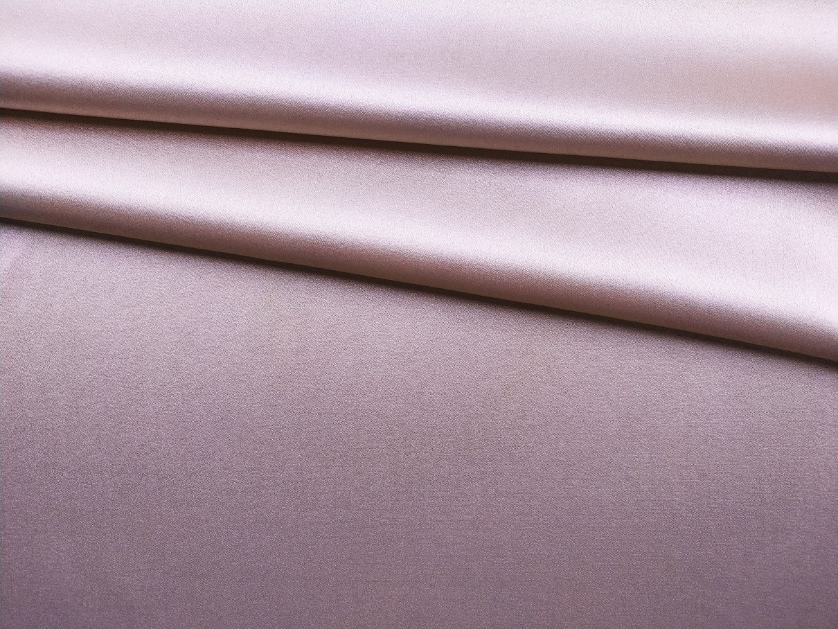 Ткань Атласный Шелк с эластаном  нюдовый Италия   42606 1